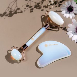 Zestaw do masażu: roller, GuaSha | opalit