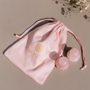 Modelujący masażer  Grzybek z kwarcu różowego 2 sztuki