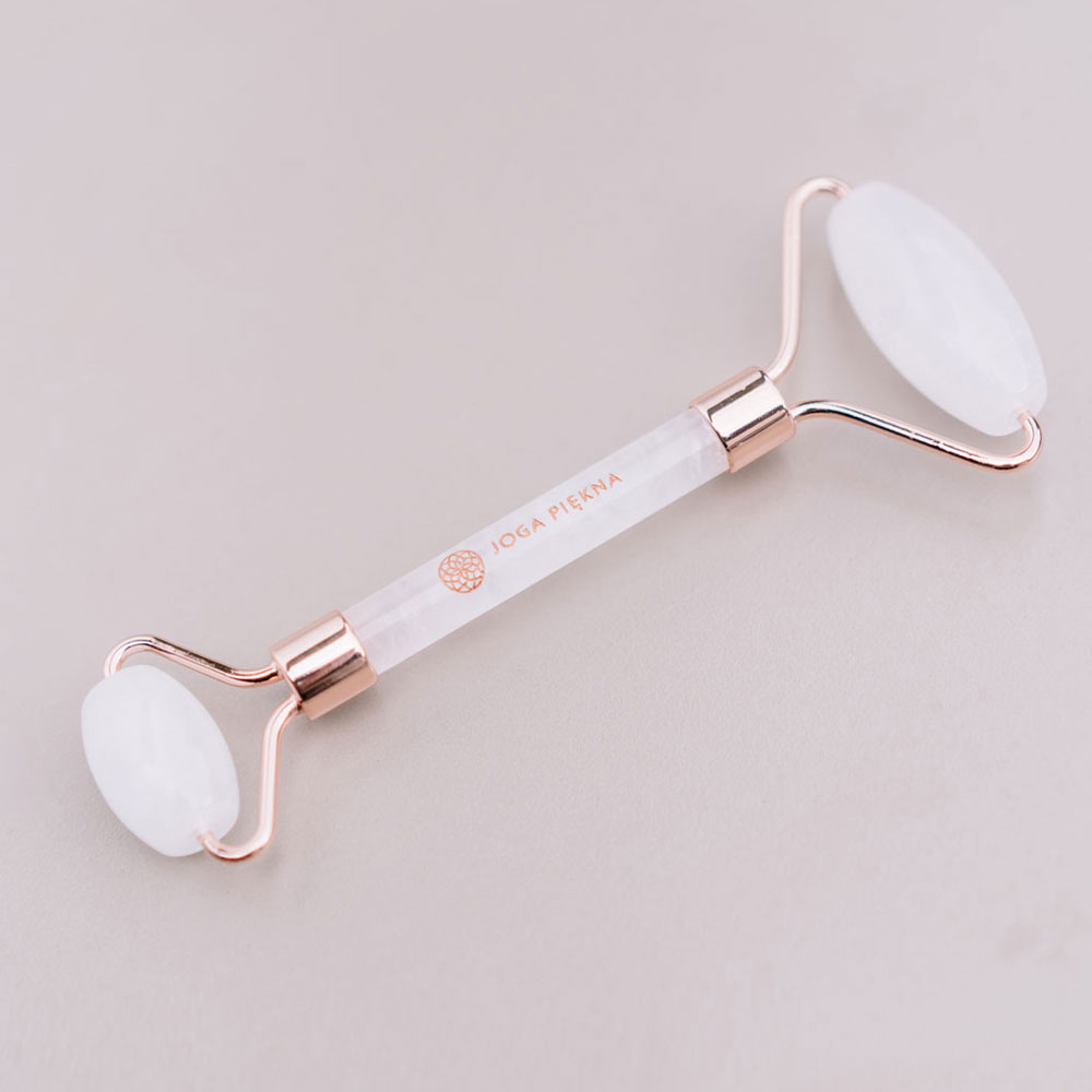 Roller Joga Piękna do masażu twarzy naturalny kryształ górski