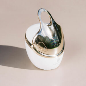 elegancki masażer do twarzy fale radiowe, światło LED, EMS