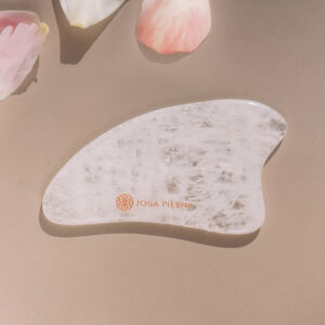 Duży masażer Gua-Sha z kwarcu białego