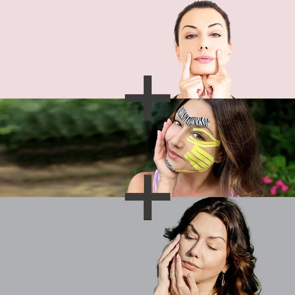 Pakiet 3 kursów • Holityczne Piękno Joga twarzy od podstaw + Kinesiotaping estetyczny PRO+ Automasaż liftingujący